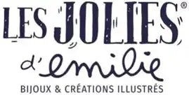 Logo Les Jolies d'Emilie Bijoux, en acier inoxydable. Créations illustrées.